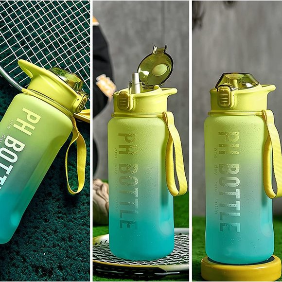 PH Bottle 64 oz Water Bottle with Straw - Half Gallon Water Jug BPA Free - Picture 1 of 6